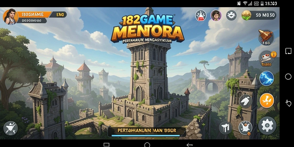 Tampilan gameplay menakjubkan dari pertahanan menara di 182GAME.
