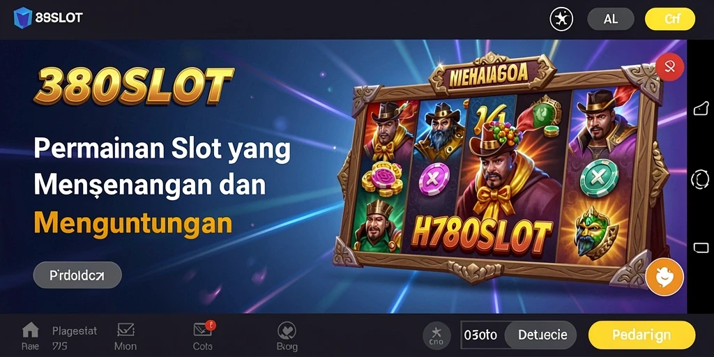Tampilan gameplay menarik dari 380SLOT dengan berbagai tema slot.