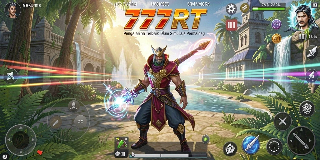 Tampilan gameplay <strong>777RT</strong> yang menarik dan interaktif di dalam dunia simulasi.