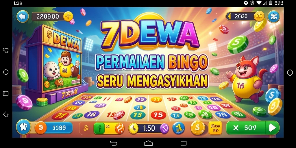 Tampilan gameplay Bingo di 7DEWA yang seru dan interaktif.