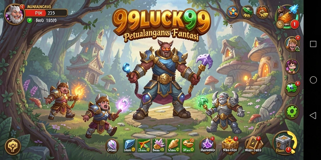 Tampilan layar gameplay yang mendebarkan dari 99LUCK99.