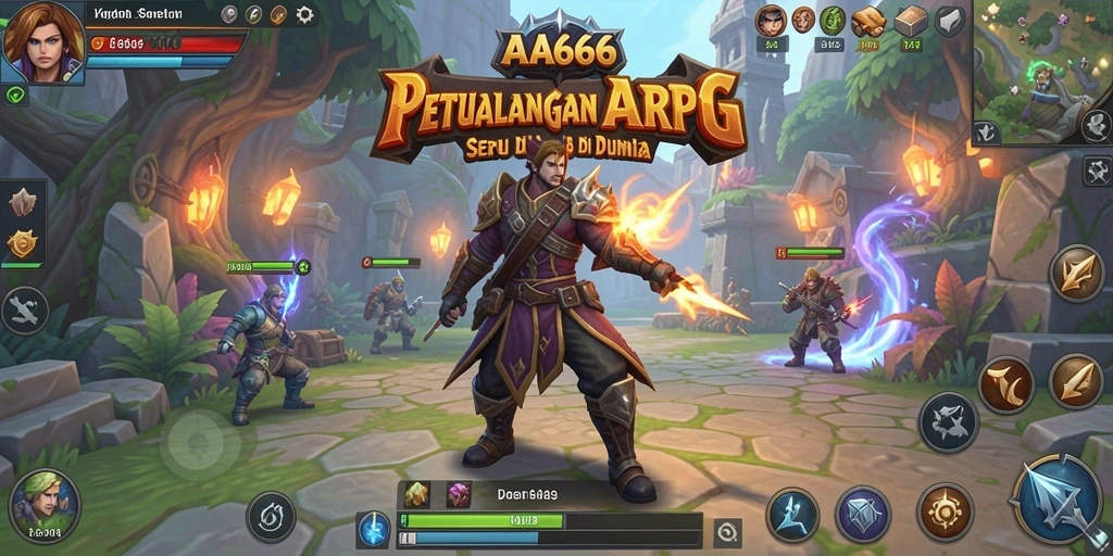 Menampilkan aksi seru dalam gameplay ARPG yang mendebarkan.