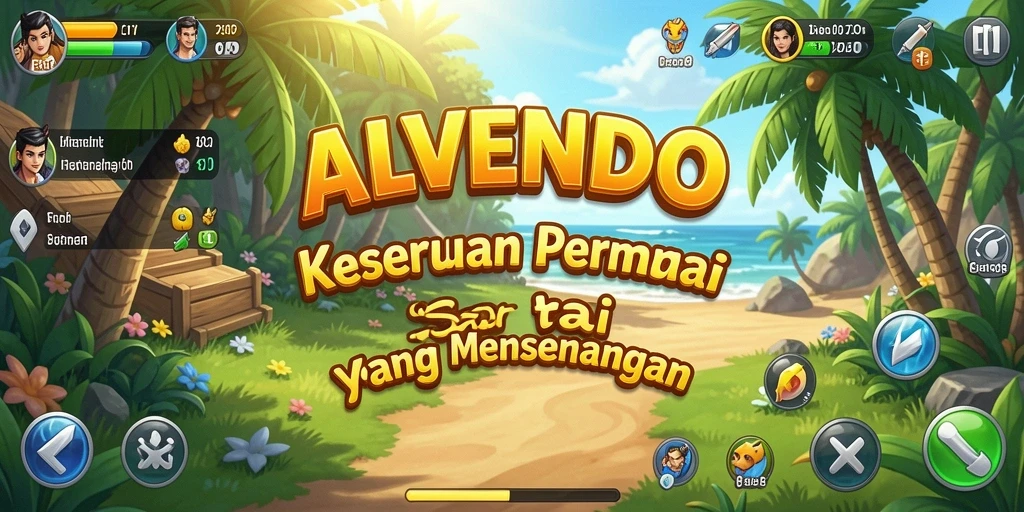 Tampilan gameplay ALVENDO yang seru dan menghibur.