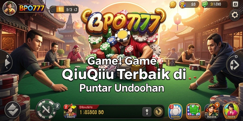 Tampilan gameplay seru dalam BPO777 saat bermain QiuQiu.