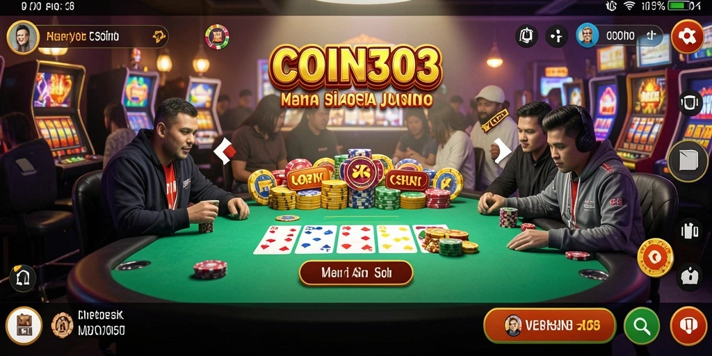 Screenshot COIN303 yang menampilkan gameplay Kasino yang seru.