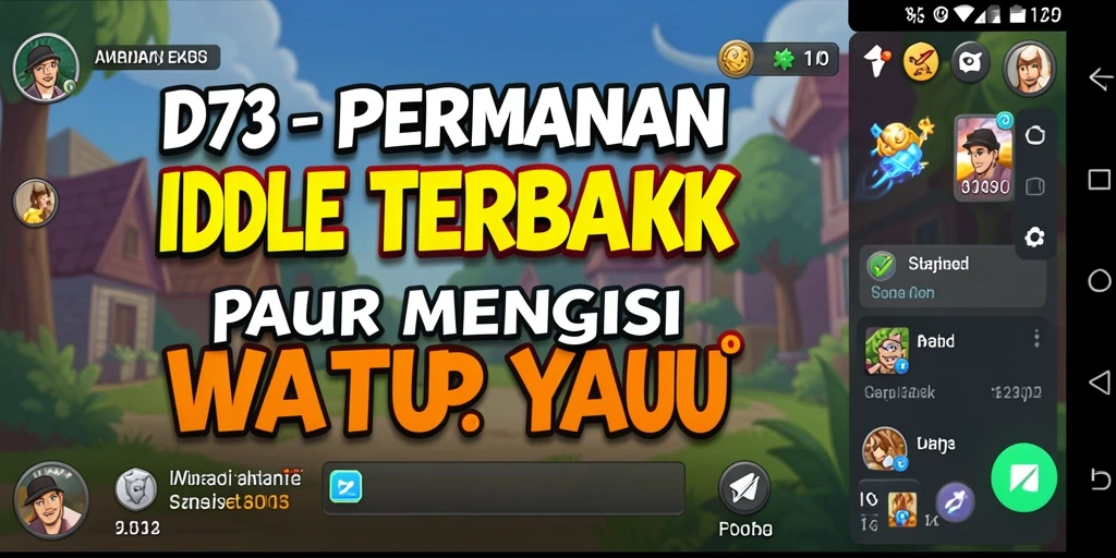 Screenshot menarik D73 menunjukkan gameplay Idle yang seru.