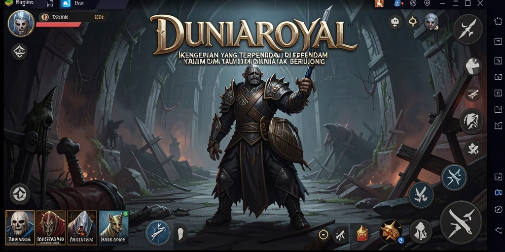 Gameplay menegangkan di dunia <strong>DUNIAROYAL</strong> yang menyeramkan.