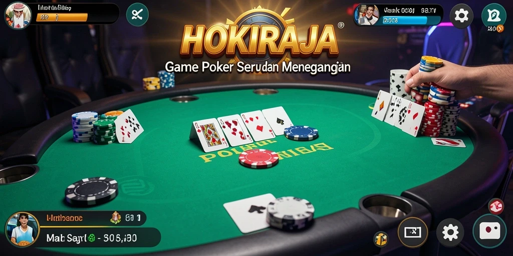 Tampilan gameplay seru dalam HOKIRAJA yang mendebarkan.