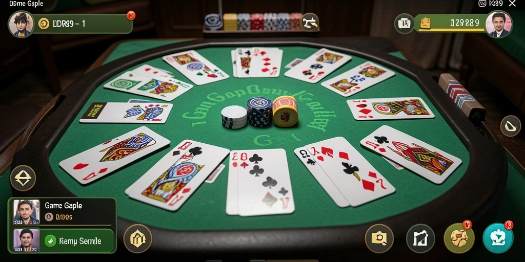 Tampilan gameplay Gaple yang menyenangkan dan interaktif.
