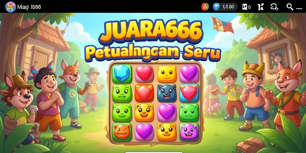 Gameplay JUARA666 yang menarik dalam dunia match-3.