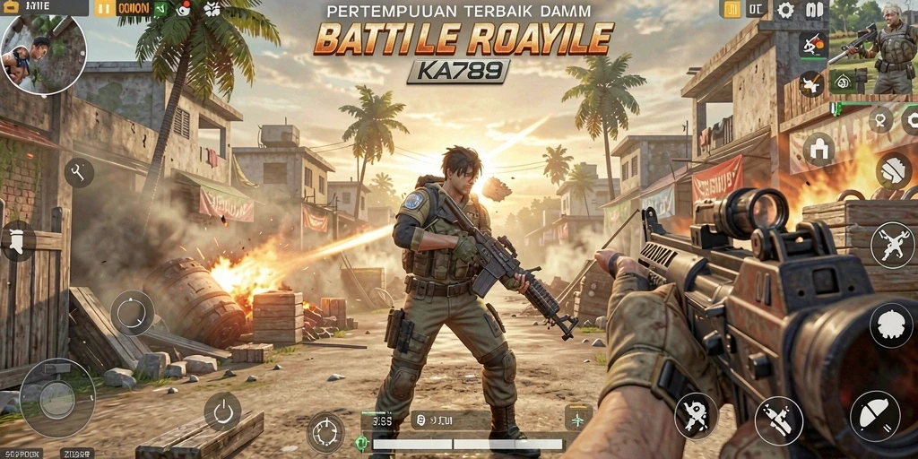 Gameplay seru KA789 dalam pertempuran Battle Royale.