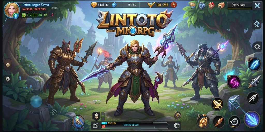 Tampilan gameplay seru di dunia fantasi LINITOTO.