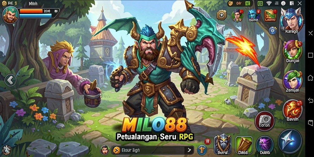 Tampilan tampak luar game RPG yang seru dan menantang.