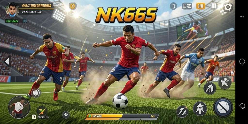 Tampilan gameplay NK666 yang menegangkan dan penuh aksi olahraga.