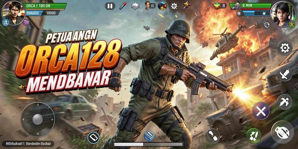 Tampilkan aksi seru dalam game ORCA128 yang mendebarkan.