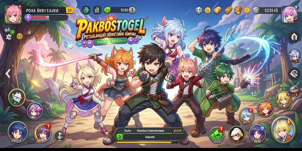 Screenshot menampilkan pertarungan epik dalam <strong>PAKBOSTOGEL</strong> dengan karakter anime favorit.