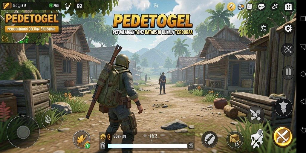 Screenshot menunjukkan gameplay Open World PEDETOGEL yang menarik.