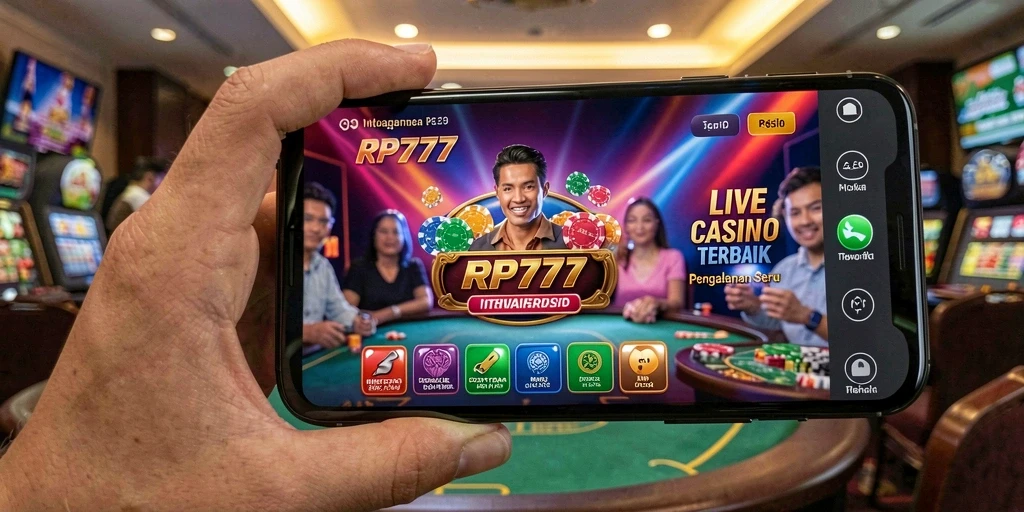 Tampilan gameplay Live Casino yang mengasyikkan di RP777.