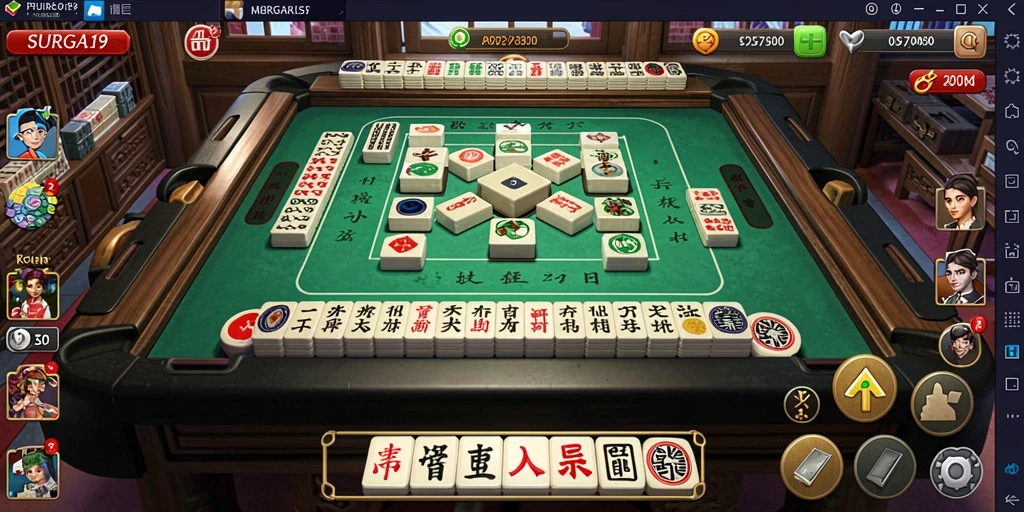 Tampilan gameplay Mahjong SURGA19 yang menarik dan seru.