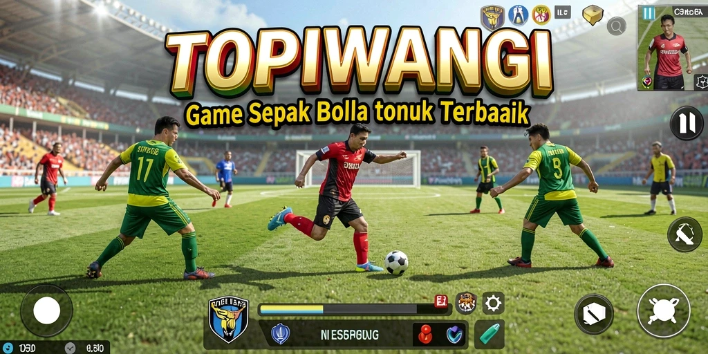 Gameplay seru dan menarik dari TOPIWANGI di lapangan sepak bola.