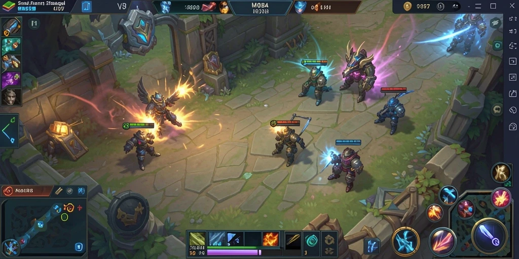 Tampilan gameplay V87 yang mendebarkan dan penuh strategi.