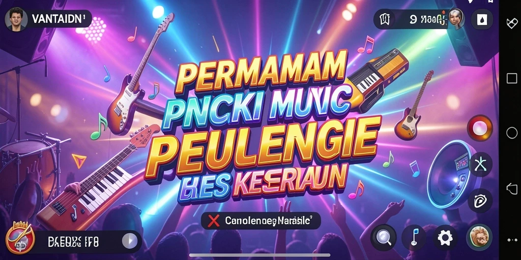 Gameplay VANTAIDN yang seru dengan irama musik yang menantang.