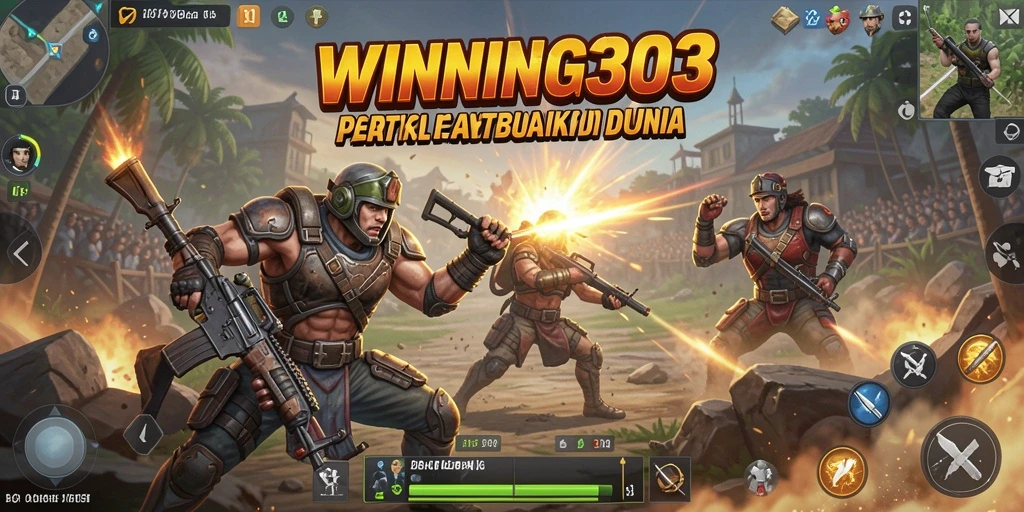 Screenshot gameplay yang intens dalam pertarungan Battle Royale.