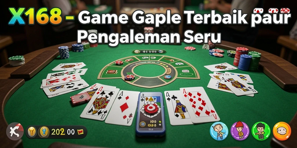 Tangkapan layar gameplay seru dari game Gaple X168.